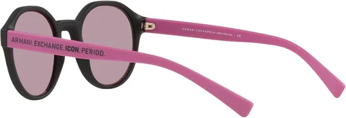 Vista 5 de AX ARMANI EXCHANGE Men's Ax4114sf Low Bridge Fit Round Sunglasses