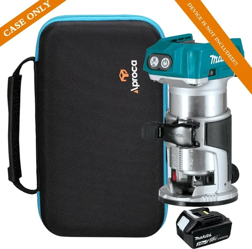 Vista 5 de Aproca Funda compatible con Makita XTR01Z 18V LXT de iones de litio sin escobillas, router compacto inalámbrico, bolsa protectora de almacenamiento