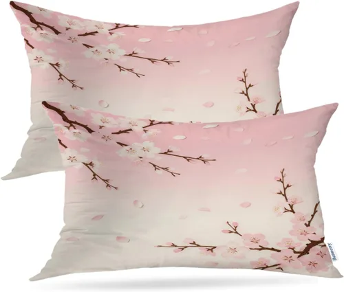 Vista 79 de Batmerry Fundas de almohada decorativas con estampado digital de hojas verdes y gatos negros con estampado digital para sofá, cama, cremallera
