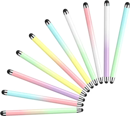 Vista 8 de Stylus 10 unidades, lápiz óptico para pantalla táctil, Android, iPad Blanco/Plata/Oro/Rosa/Rojo/Verde/Azul/Negro