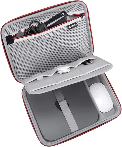 Vista 6 de RLSOCO Funda de viaje para Apple Mac mini M2 Chip (2023) / M2 Pro / M1 y modelo anterior (solo funda)