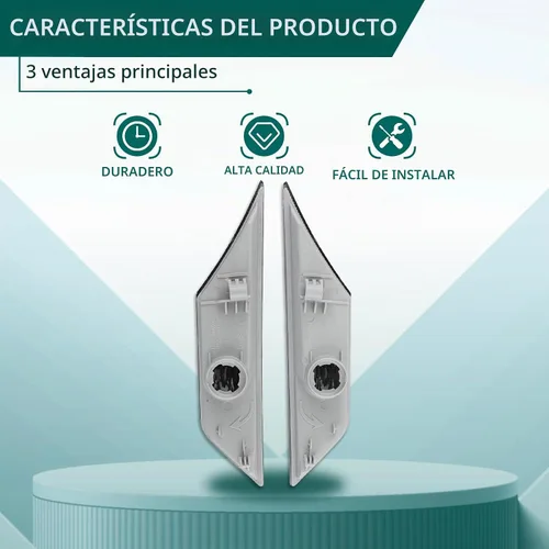 Vista 4 de AUTOKAY - Lámpara de señalización lateral con bombillas LED Compatible con Honda Civic 2016-2021-Smoke
