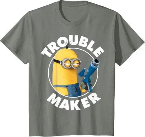 Vista 91 de Despicable Me Minions Kevin Fabricante de Problemas Gráfico Camiseta Negro