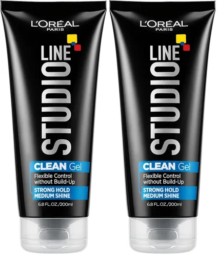 Vista 7 de L'Oreal Paris Studio Line Clear Minded Clean Gel - Fuerte fijación 6.8 onzas líquidas.
