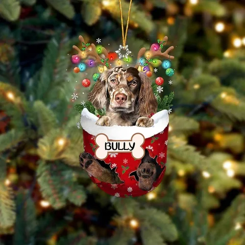 Vista 60 de IZI POD Affenpinscher Adorno de Navidad personalizado para perro, adorno de bolsillo de nieve para perro para árbol de Navidad, adorno acrílico
