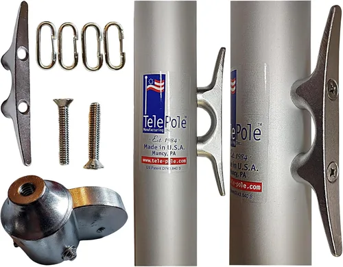 Vista 2 de Manufacturing Inc Mástil seccional de aluminio 7000-T8, diámetro de tubo de 2.75 pulgadas y aluminio de calibre 10, fabricado en los Estados Unidos