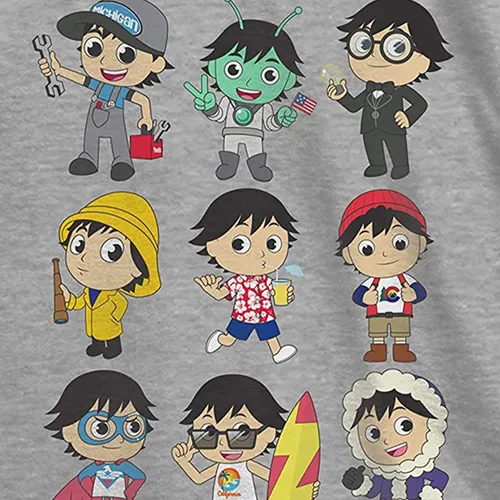 Vista 2 de Ryan's World Boys Show Shirt - Ryan Toys Review - Camiseta