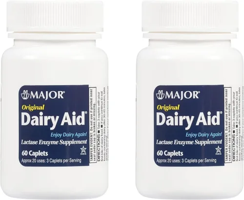 Vista 7 de MAJOR Original Dairy Aid - Suplemento de enzima lactasa - 60 cápsulas (paquete de 1)