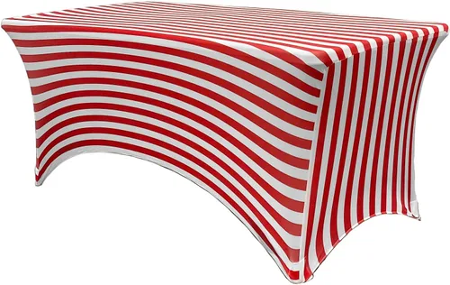 Vista 24 de YOUR CHAIR COVERS - Fundas rectangulares de elastano para mesas de 4 pies, manteles ajustados para eventos de boda, decoraciones de patio, tela Negro
