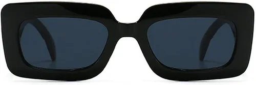 Vista 2 de Square Snakeskin Pattern Rectángulo Gafas de sol Hombres Mujeres Vintage Fluorescente Verde Sombra Gafas