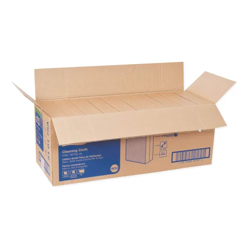 Vista 3 de Tork Paño de limpieza resistente blanco W24, caja emergente, 5 x 80 paños, 5301755