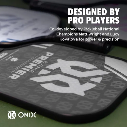Vista 3 de Onix Evoke Premier Professional Tournament Pickleball Paddle Composite Face Impact Paddle