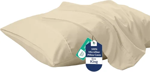Vista 11 de Royale Linens Juego de 2 fundas de almohada Queen – Fundas de almohada de cama – 20 x 30 pulgadas – Fundas de almohada negras – 1800 microfibra