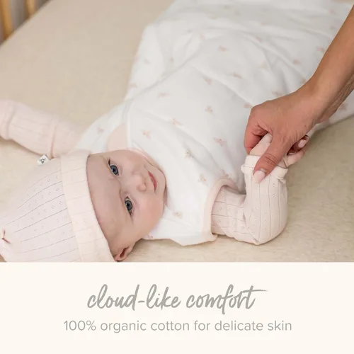 Vista 4 de Burt's Bees Baby Baby Organic Beekeeper Infant Wearable Blanket, Unisex Swaddle