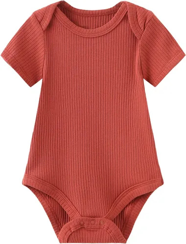 Vista 23 de Body de manga corta para bebé recién nacido, ropa de algodón de una pieza, 5 unidades, 0-12 meses