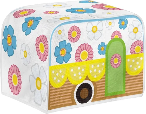 Vista 26 de Coldinair Cubierta para tostadora de dos rebanadas con estampado de aguacate, cubierta de electrodomésticos pequeños con diseño de frutas