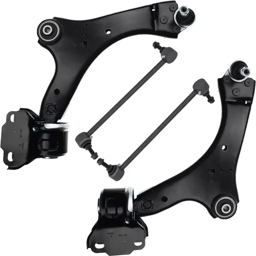 Vista 197 de Detroit Axle - 4 piezas de brazos de control traseros para Ford C-Max, Focus, Mazda 3 5, Volvo C30, C70, S40, V50, 4 brazos de control superiores e