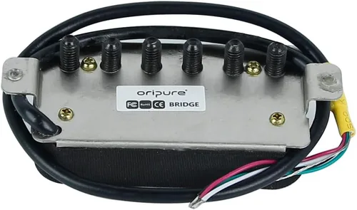 Vista 4 de Oripure Pastillas Humbucker Alnico 5 para Guitarra Pastilla de Puente Hot Dual Rail y Postes de Tornillo