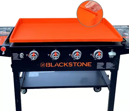 Vista 6 de Blackstone - Alfombrilla de silicona para plancha, resistente grado alimenticio, gris, 28 pulgadas