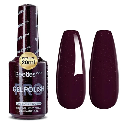 Vista 14 de Beetles PRO - Esmalte de gel blanco, color blanco de 0.7 fl oz A - Creme White Ansiedad de calma