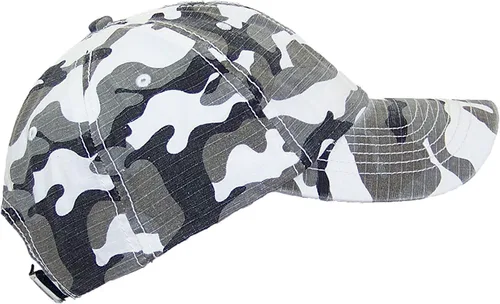 Vista 4 de MG Unisex Unstructured Ripstop Camouflage Adjustable Ballcap Camuflado azul