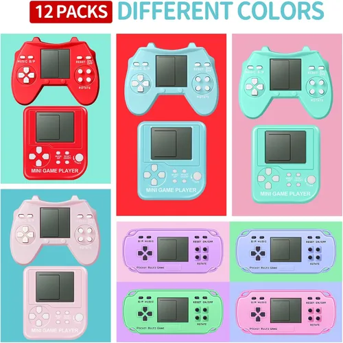 Vista 3 de SSRMX 24 piezas de recuerdos de fiesta de videojuegos para niños, mini recuerdos de fiesta de juegos, regalos a granel, juguetes, bolsas de regalo