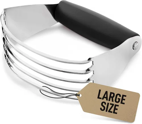 Vista 10 de Zulay Kitchen Batidora de masa – Cortador de repostería de acero inoxidable, cortador de masa resistente con cuchillas, batidora de pastelería