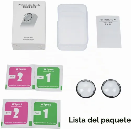 Vista 7 de UTEBIT X4 Premium Protectores de lente para Insta 360 X4, antiarañazos, dureza 9H 98% Transmittance High Transparency Tempered Glass Lens