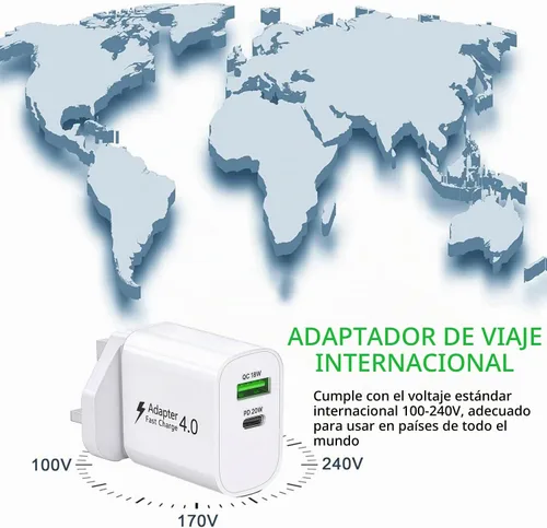 Vista 5 de Adaptador del enchufe del recorrido del Reino Unido, bloque del cargador