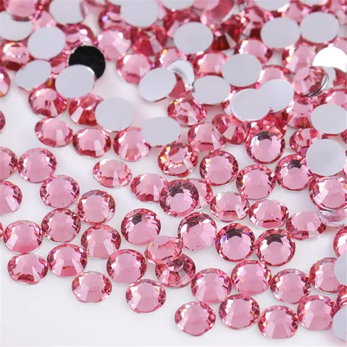 Vista 18 de 3000 unidades de diamantes de imitación termoadhesivos SS6 de 2mm con parte posterior plana, gemas de cristal de vidrio transparente redondas