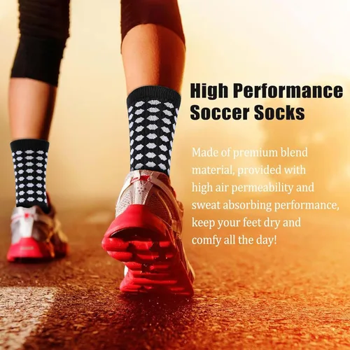 Vista 5 de Ultrafun 35 pares de calcetines de fútbol con almohadillas de agarre, antideslizantes, para fútbol, baloncesto, deportes, para hombres y mujeres