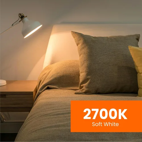 Vista 6 de Feit Electric Bombillas LED A19, equivalente a 60 W, no regulables, 800 lúmenes, base estándar E26, blanco suave de 2700 K, 80 CRI, vida útil de 10