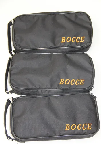 Vista 3 de 8 Ball 73 mm metal Bocce/petanca Set con bolsa negra – 3 Pack