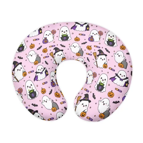 Vista 22 de Jeiento Christmas Nursing Pillow Case Black Snowflake Pink Bow Nursing Covers for Breastfeeding Pillows Soft Comfortable Slipcover for Boy and Girl