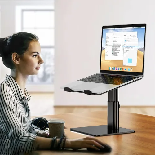Vista 7 de BESIGN LSX6N Soporte para Laptop, Elevador Ergonómico Ajustable para Notebook con Soporte, Soporte para Computadora Compatible con Air, Pro, Dell