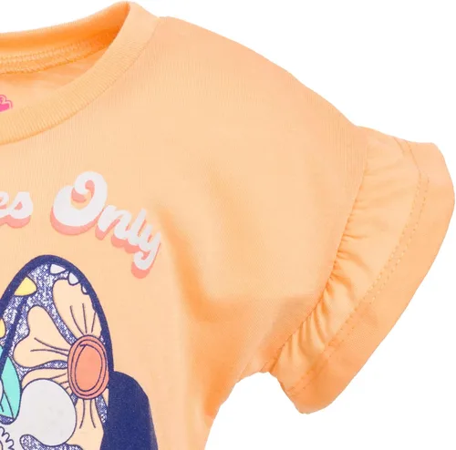 Vista 7 de Disney Minnie Mouse Lilo & Stitch Princess Winnie the Pooh - Conjunto de camiseta y pantalones cortos de rizo francés para bebé a niño grande