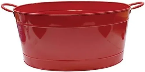 Vista 4 de TableCraft. Recipiente galvanizado para bebidas. Capacidad de 5,5 galones.