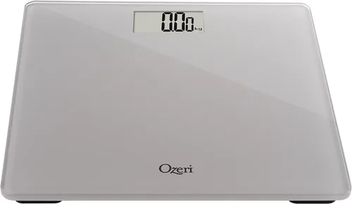 Vista 5 de Ozeri Báscula de baño de precisión, 440 libras 440.9lbs, en vidrio templado, con tecnología de sensor de 1.76oz, 0.1 libras 0.1lbs y tara