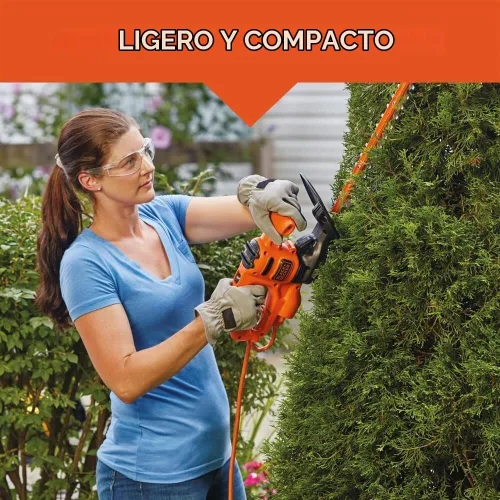 Vista 3 de BLACK+DECKER Cortasetos eléctrico, 17 pulgadas (BEHT150)