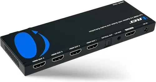 Vista 11 de OREI Divisor HDMI 1x2 2.0 con extractor de audio escalador, 2 puertos con Full Ultra HDCP 2.4K a 60Hz y 3D compatible con control EDID - UHDS-102A