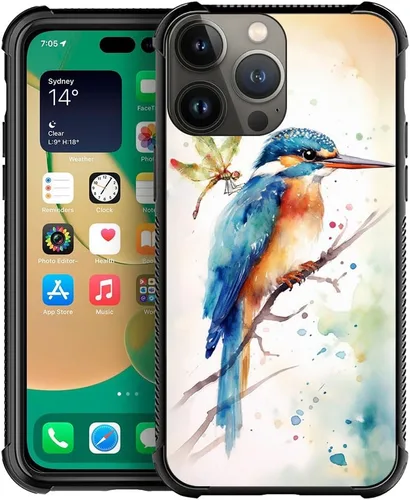 Vista 26 de CARLOCA Funda compatible con iPhone 15, increíble patrón de luz espacial nebulosa para niñas y niños, ultra protección, a prueba de golpes