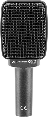 Vista 2 de Sennheiser Professional E 609 Plateado Micrófono de Instrumento Super-Cardioide, Con Cable, Inalámbrico