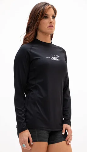 Vista 2 de DEVOPS Camisetas de natación de manga larga UPF 50+ para mujer, protección UV y solar
