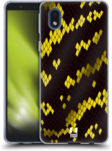 Vista 10 de Head Case Designs Ball Python Snake Pattern Gel Case [Military Grade Protection] Compatible with Samsung Galaxy A01 Core (2020)