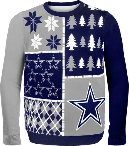 Vista 19 de FOCO NFL Unisex-Adult NFL Busy Block Ugly Sweater