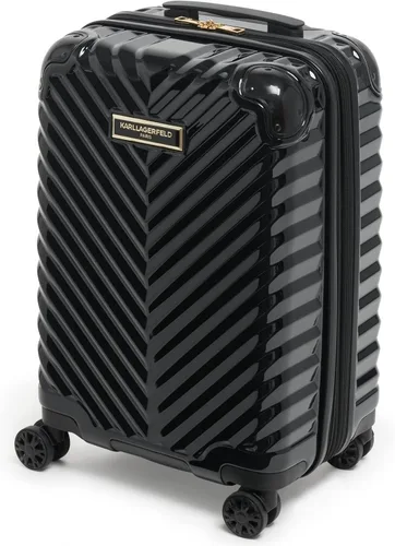 Vista 2 de Karl Lagerfeld Paris Carryon Spinner Wheels Hardside para mujer, Negro -, Carryon Spinner Wheels Hardside