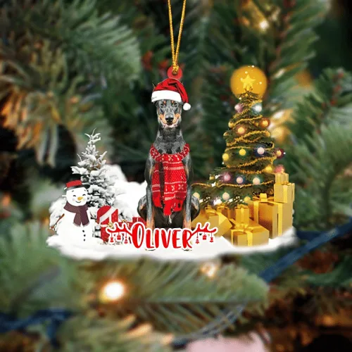 Vista 51 de NAZENTI Adorno personalizado de gato abisinio con árbol de pino, adorno de Navidad personalizado para perros amantes de las mascotas, colgante