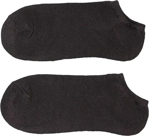 Vista 2 de Tuff Stuff Lote de 12 pares de calcetines deportivos negros invisibles para mujer 9-11