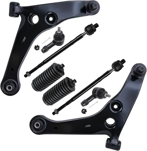 Vista 344 de Detroit Axle - Kit de brazos de control de extremo de 8 piezas para Toyota 2001-2003 Highlander 2002-2003 Camry Lexus ES300, 2 conjuntos de brazos