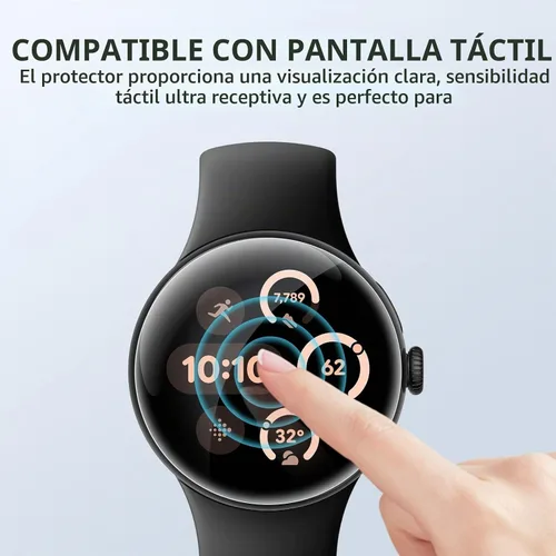 Vista 2 de EGV Paquete de 6 protectores de pantalla para Google Pixel Watch 5/4/3